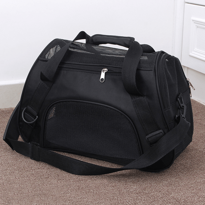 Portable Dog Cat Carrier Bag Soft-Sided Pet Puppy Travel Bags Breathable Mesh Small Pet Chihuahua Carrier for Outgoing Pets Handbag - Trendha