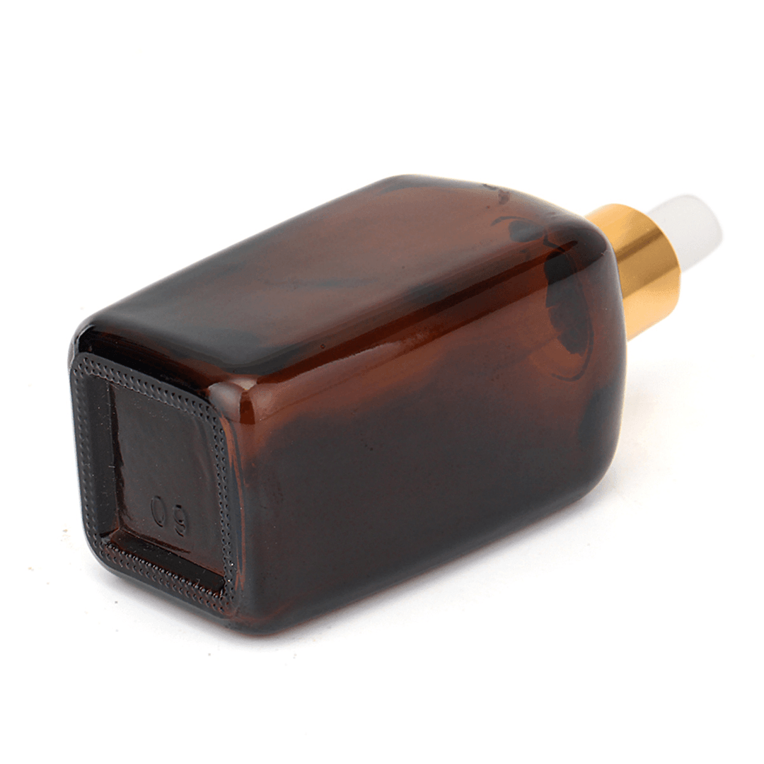 5Pcs Amber Glass Liquid Pipette Perfume Bottles Essential Oil Toner Bottle Reusable Bottle - Trendha