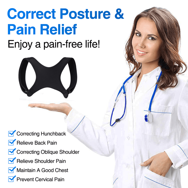 Corrective Posture Support Adjustment Clavicle Pain Relief Corrector Belt - Trendha