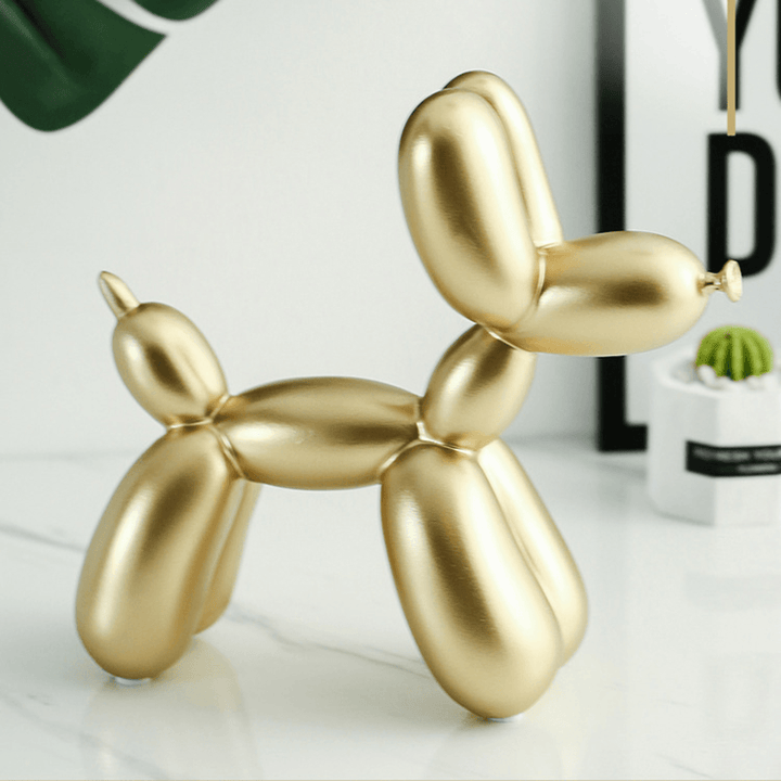 Cute Resin Balloon Dog Animal Figurine Statue Ornaments Home Decorations - Trendha