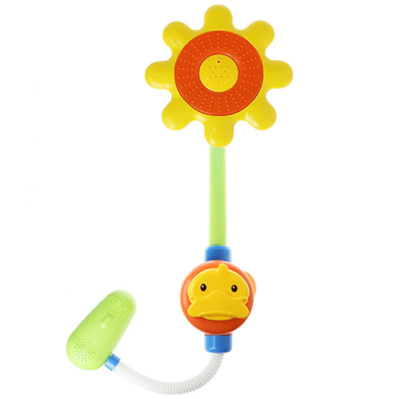 Cikoo Yellow Duck Shower Head for Kids Faucet Water Spraying Tool Baby Bath Toys - Trendha