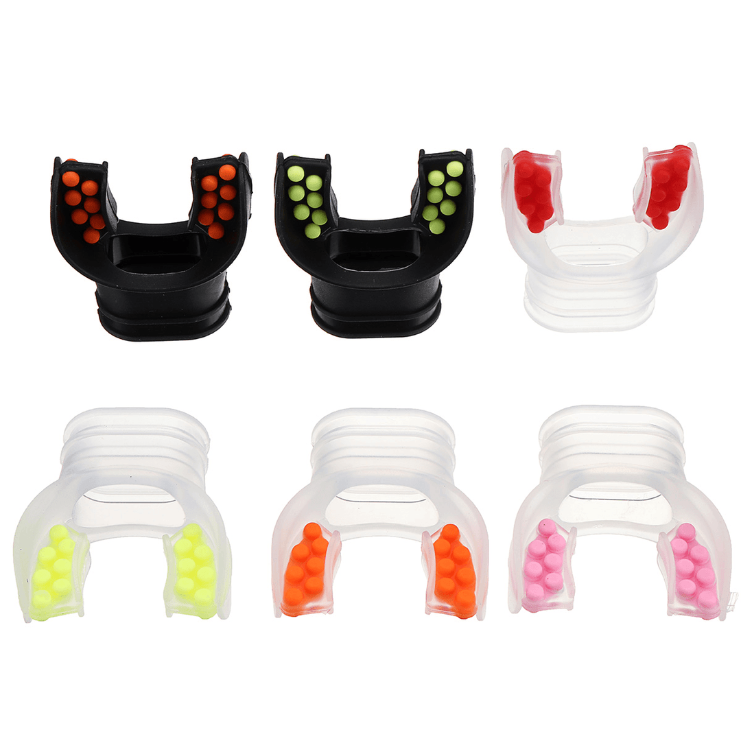 Mouthpiece Scuba Diving Silicone Color Tab Tie Replacement Regulator Snorkel for Breather Pipes - Trendha