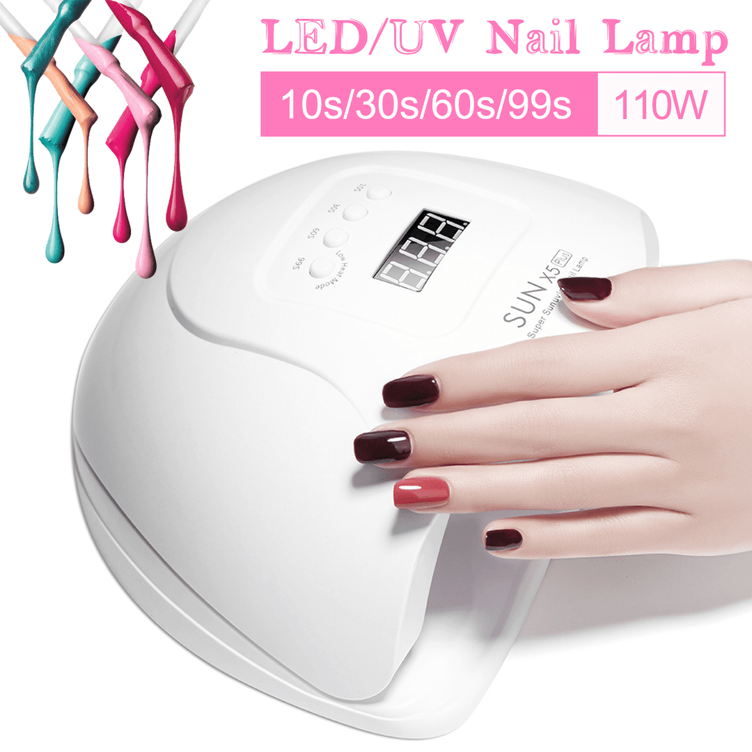Nail Dryer UV Lamp for Gel Varnish Nails Gel Polishing 30S/60S/90S Timing Lamp Nail Dryer for Drying Nail Art Tool - Trendha