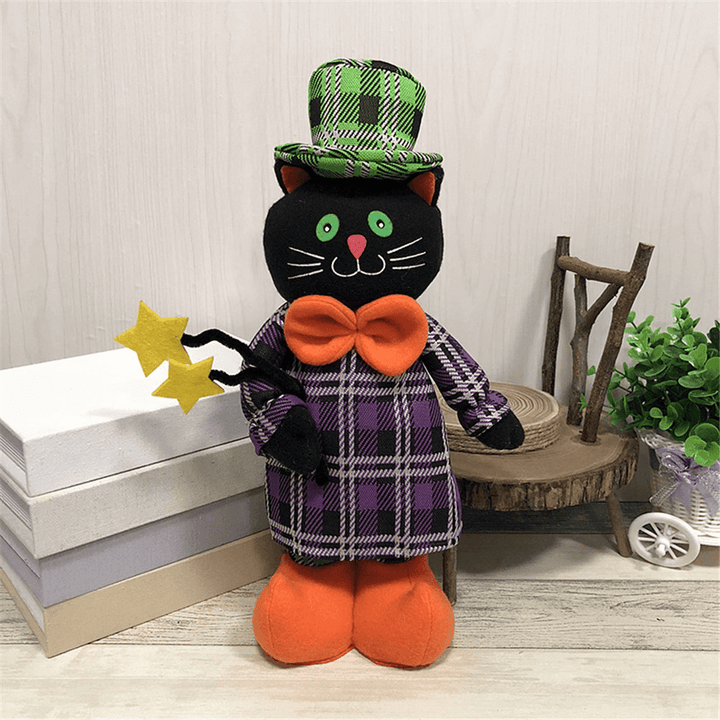Stretchable Stuffed Plush Toy Halloween Party Cute Pumpkin Witch Decoration Toys - Trendha