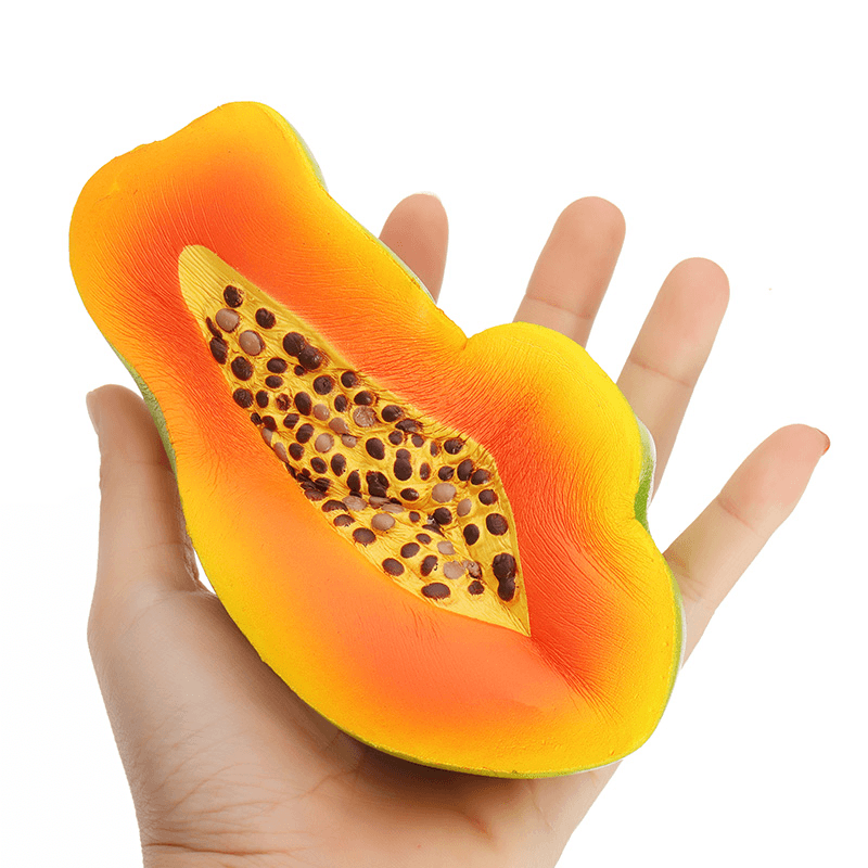 Papaya Squishy 15*9*4Cm Slow Rising with Packaging Collection Gift Soft Toy - Trendha