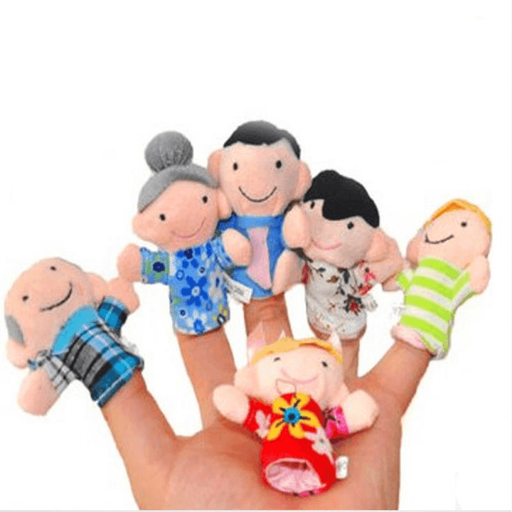 Family Finger Puppets Soft Cloth Animal Doll Baby Hand Toys for Kid Children Educational Gift - Trendha