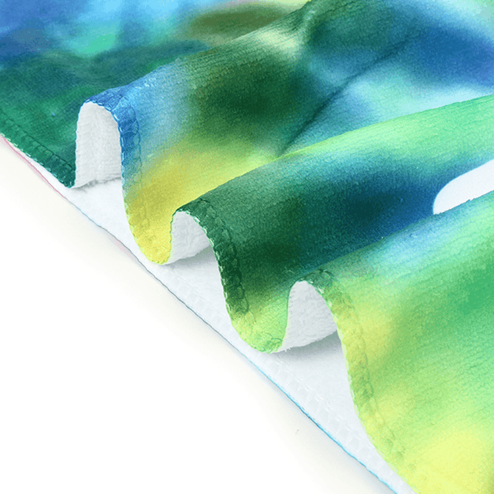 70X140Cm Polyester Fiber Flower Power Pattern Bath Beach Towel Soft Reactive Print Washcloth - Trendha
