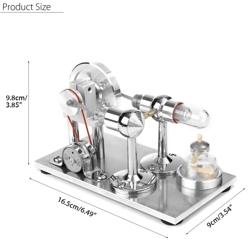 Hot Air Stirling Engine Model Electricity Power Generator Motor Toy Kits Gift - Trendha