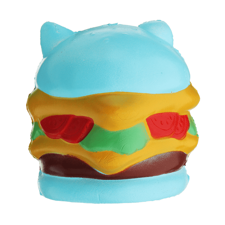 Burger Cat Squishy 10.5*9.5 CM Slow Rising Collection Gift Soft Fun Animal Toy - Trendha