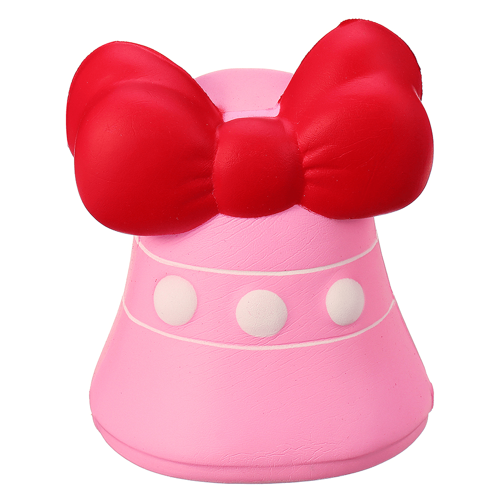 Bow-Knot Bell Squishy 12CM Jumbo Slow Rising Soft Toy Gift Collection with Packaging - Trendha
