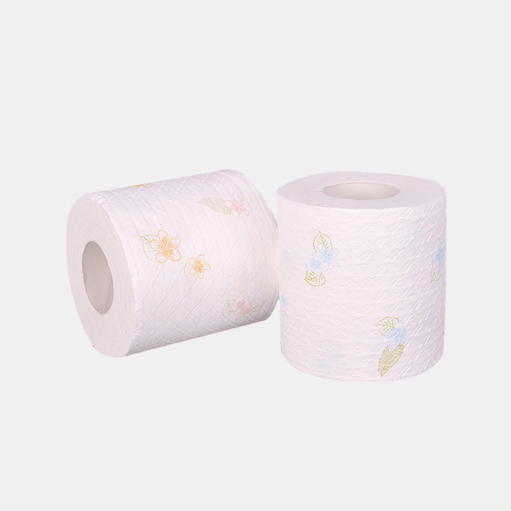 6 Rolls Printing 7-Second Roll Paper Toilet Paper Hotel Soft Hydrated Wood Pulp Toilet Pape - Trendha