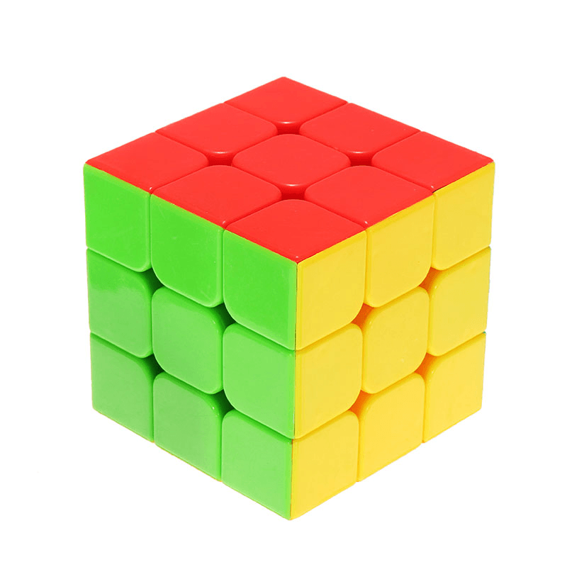Classic Magic Cube Toys 3X3X3 PVC Sticker Block Puzzle Speed Cube Sugar Color - Trendha
