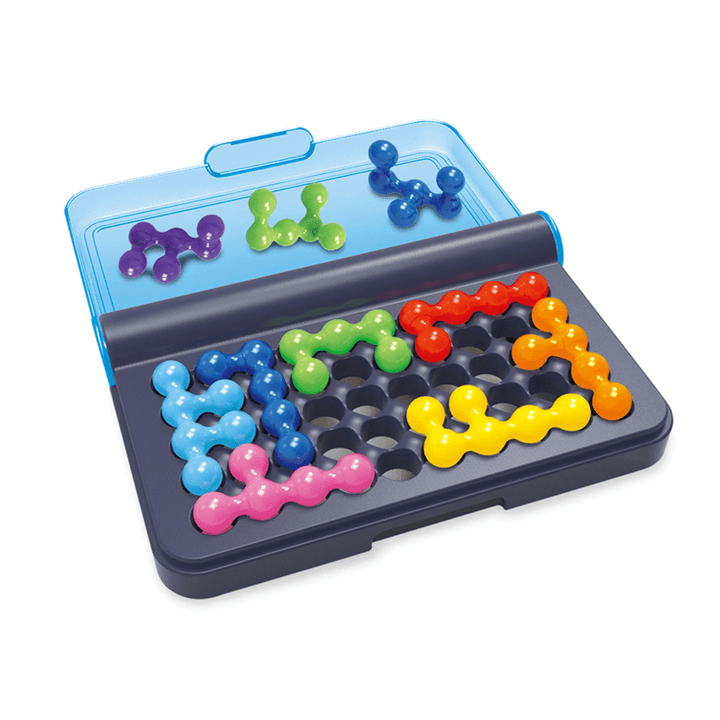 3D Logical Thinking Building Blocks Traveling Game Variety Chain Button Intelligence Unlock Board Game IQ Puzzle Educational Toy for Kids Gift - Trendha