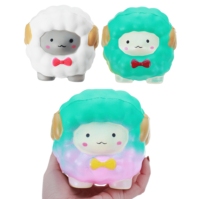 Jumbo Squishy Bow Big Sheep Alpaca Soft Slow Rising Stretchy Squeeze Kid Toys Relieve Stress Gift - Trendha