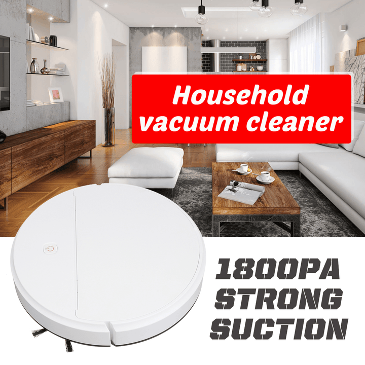 4 in 1 Automatic Smart Robot Vacuum Cleaner 1800Pa Cleaning Dry & Wet Floor Mop Sweeping USB Rechargeable - Trendha