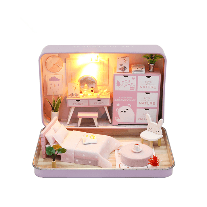 Hoomeda DIY Doll House Romantic Theater Kid Girl Gift S932 - Trendha
