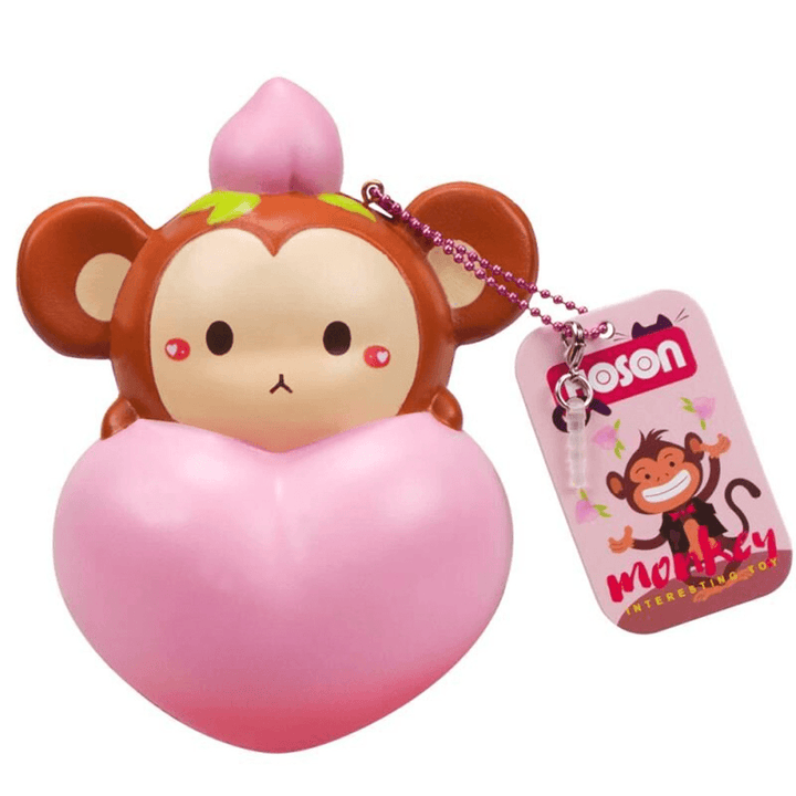 Hoson Squishy Monkey Peach Soft Slow Rising Toy with Original Packing - Trendha
