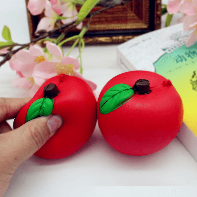 Squishy Red Apple 7Cm Soft Slow Rising Fruit Collection Decor Gift Toy - Trendha
