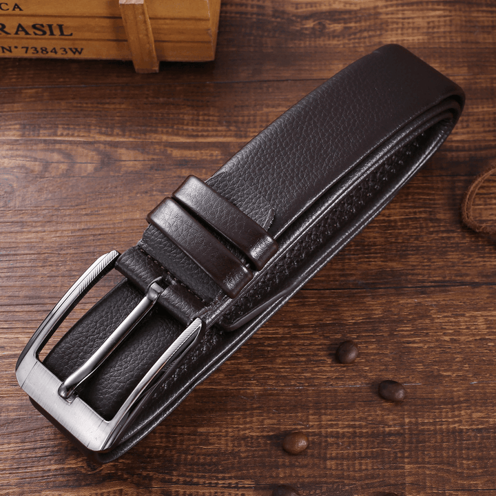 5 Pcs Men Business Watch Set Leather Quartz Watch Belt Wallet Cufflinks Tie Gift Kit - Trendha