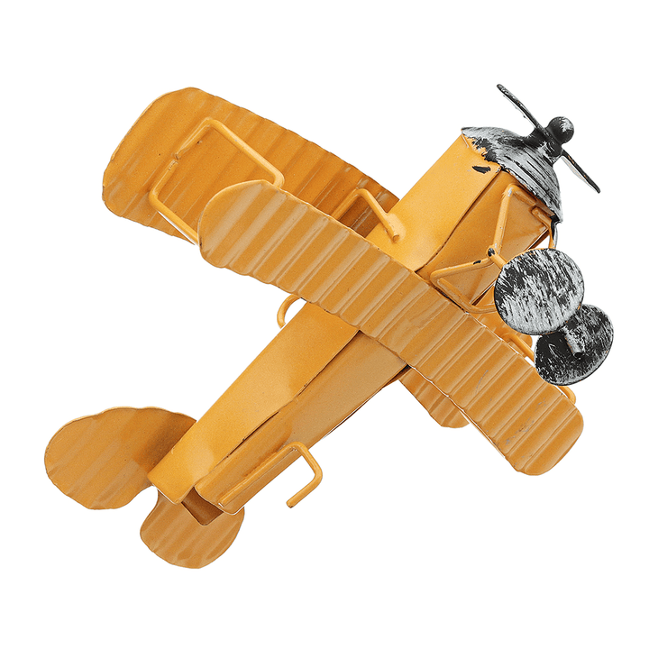 Zakka Plane Toy Classic Model Collection Childhood Memory Antique Tin Toys Home Decor - Trendha