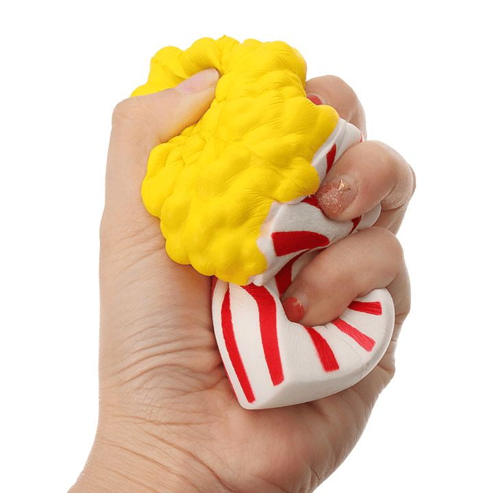 Sunny Popcorn Squishy 15CM Slow Rising with Packaging Cute Jumbo Soft Squeeze Strap Scented Toy - Trendha