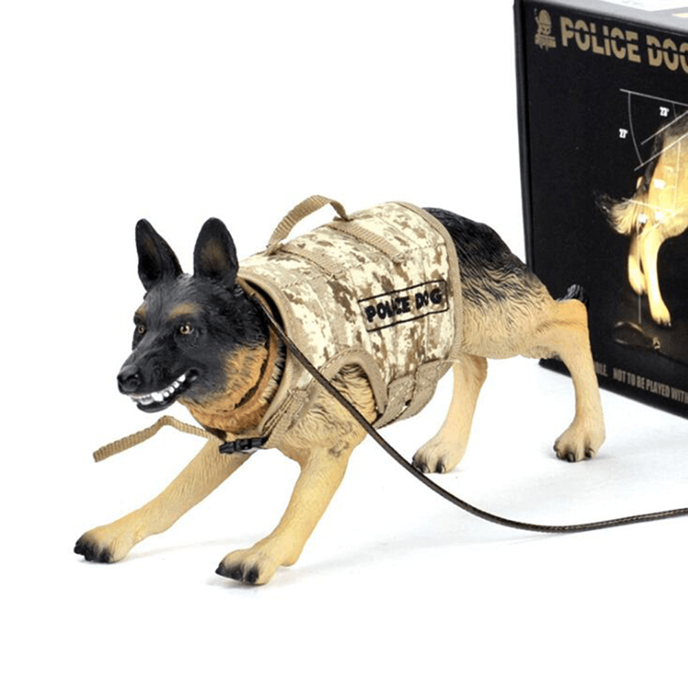1/6 Scale Police Dog Action Figure Accessories Military Soldiers German Shepherd Toys Mini Animal Figures - Trendha