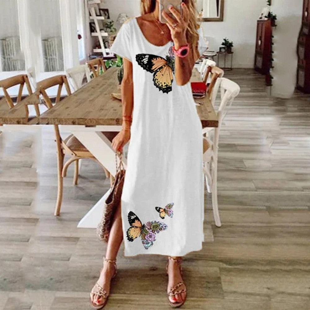 Loose casual long dress - Trendha