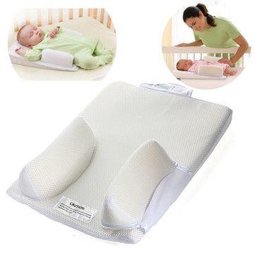 Baby Sleep Positioner Pillow Anti Roll Sleeping Mat Safe Head Back Waist Support - Trendha