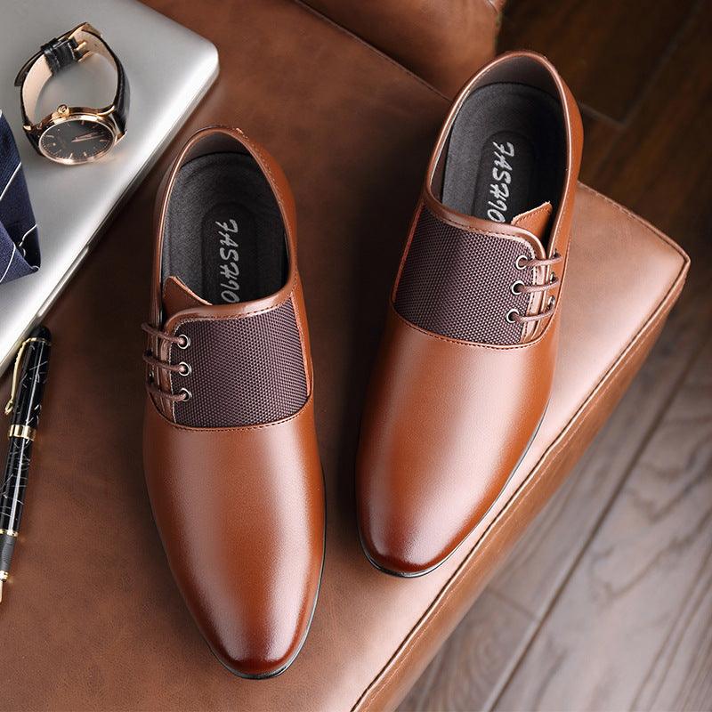 46 Leather Business 45 Formal Pointed Shoes - Professional Elegance for Men - Trendha