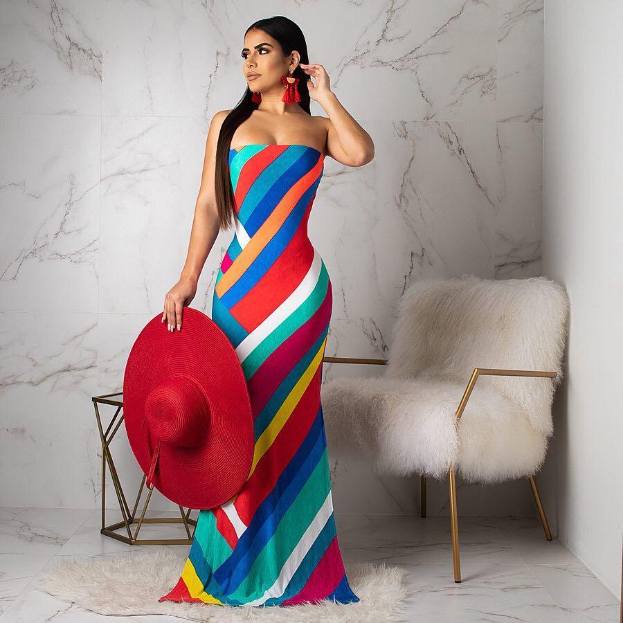 Printed halter dress - Trendha