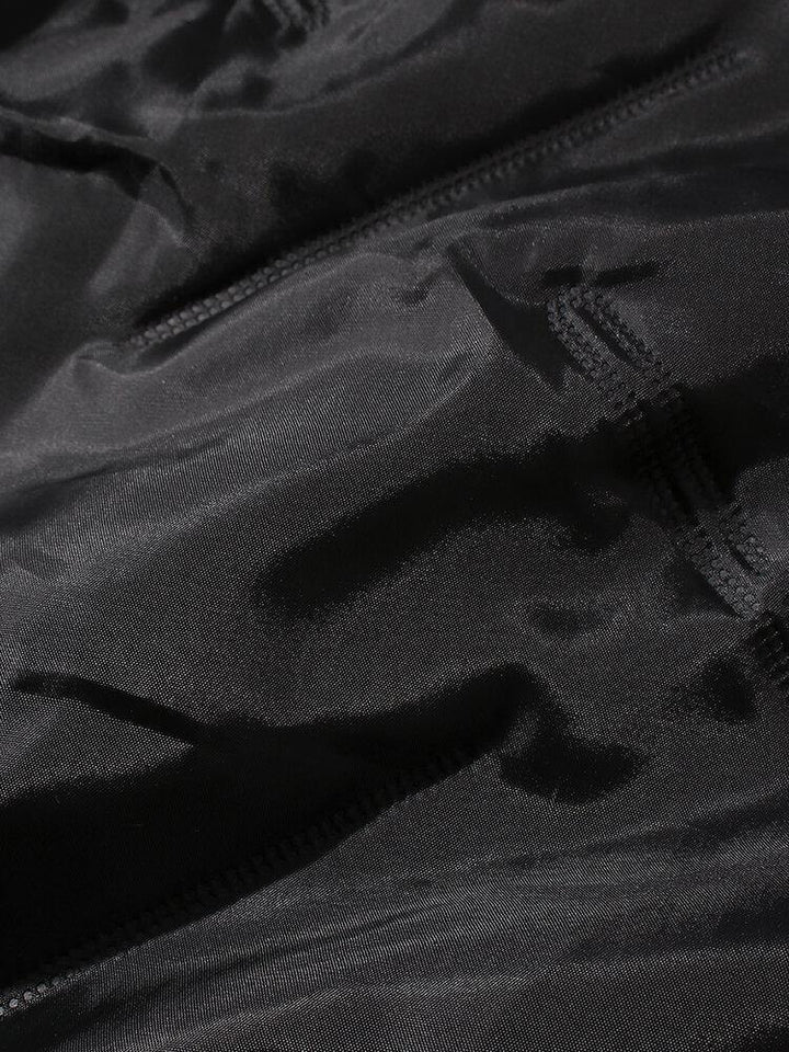 Mens Side Patchwork Zipper Fleece Raglan Sleeves Hooded Jacket With Pocket - Trendha