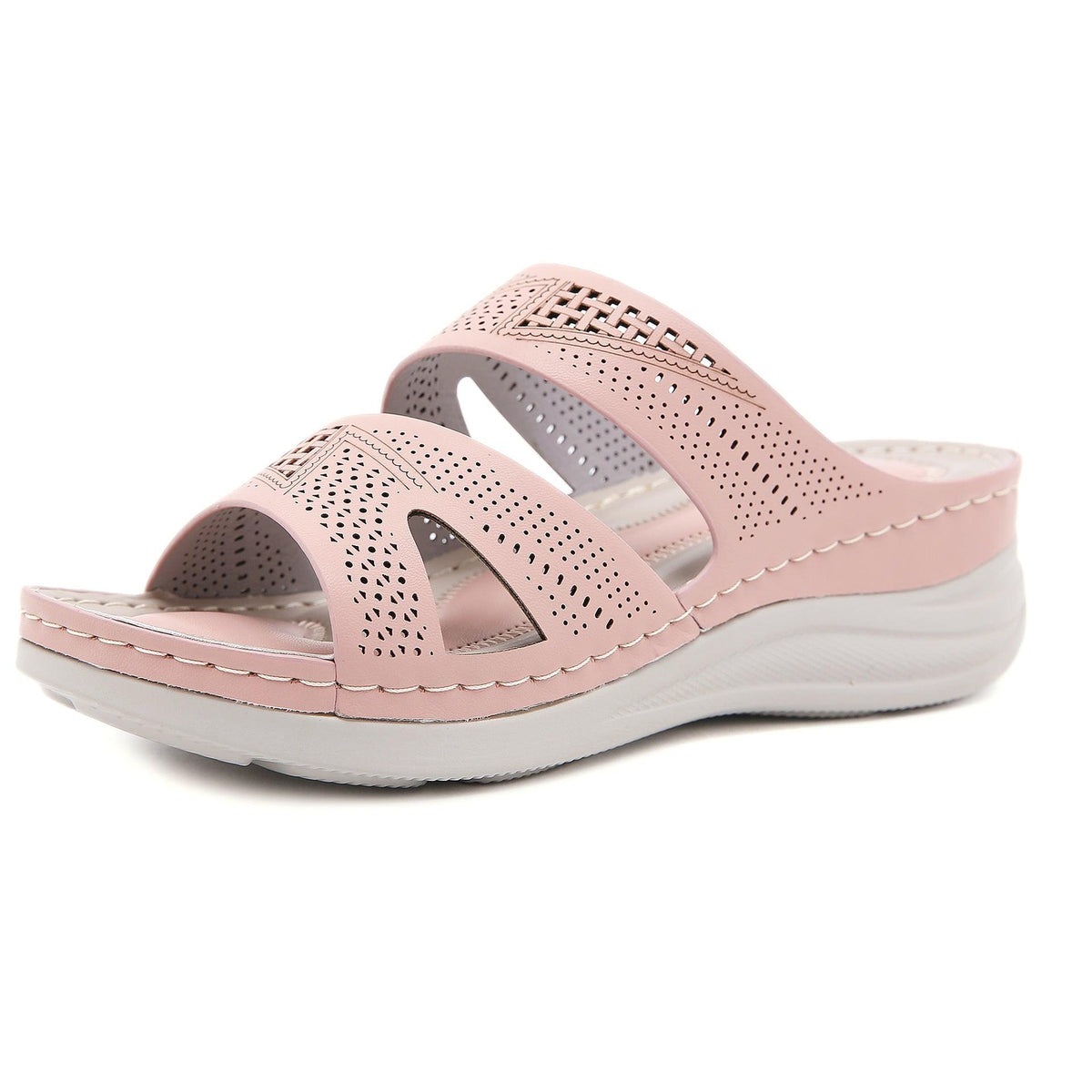 Round Head Fashion Casual Women's Sandals Slope With Comfortable Large Size - Trendha