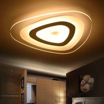 48W Modern Ultrathin LED Flush Mount Ceiling Light 3 Color Adjustable for Living Room Home - Trendha