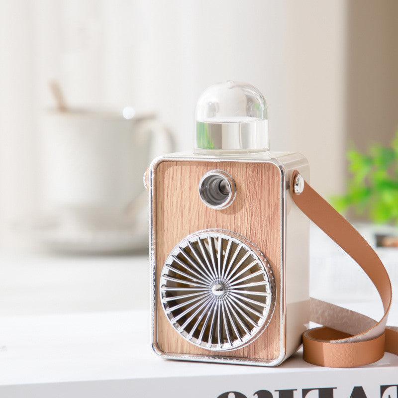 New Spray Mini Night Light Outdoor Fan Desktop USB Charging - Trendha
