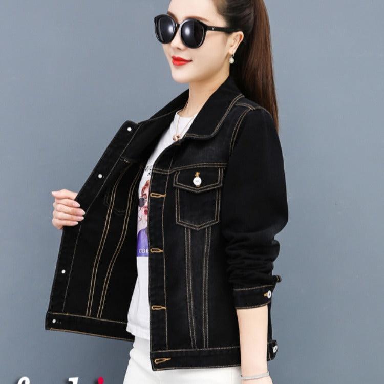 Denim Jacket Women's Temperament Was Thin - Trendha