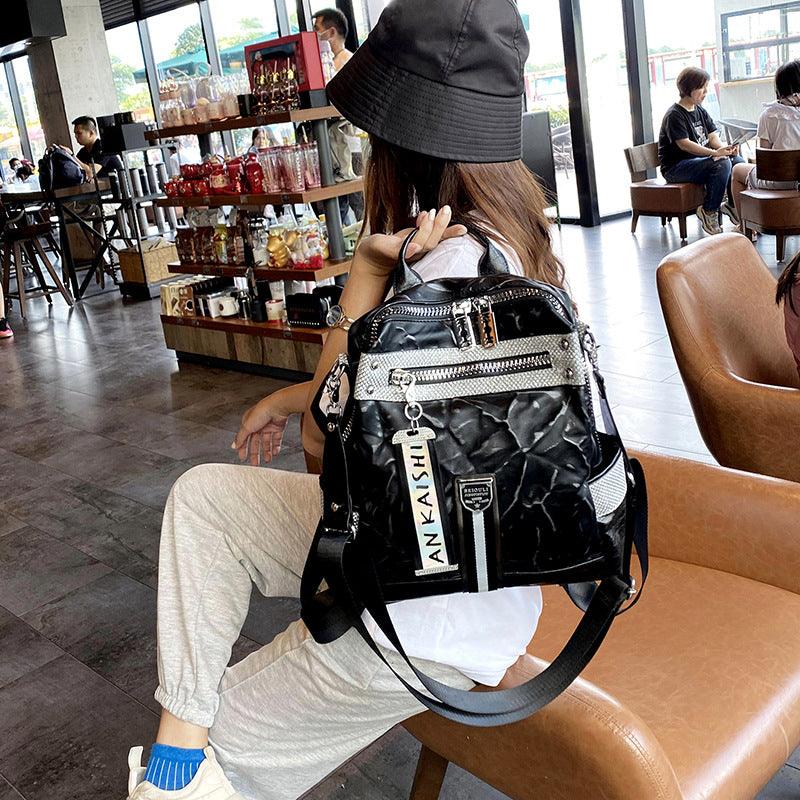 Backpack Western-style Soft Leather Wideband Single Shoulder Messenger Bag - Trendha
