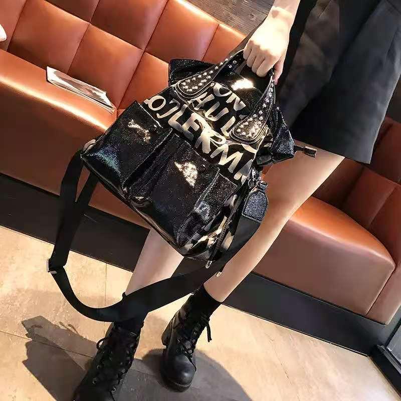 Letter Hot Drilling Women's Wild Large-capacity Messenger Bag Atmospheric Shoulder Bag - Trendha