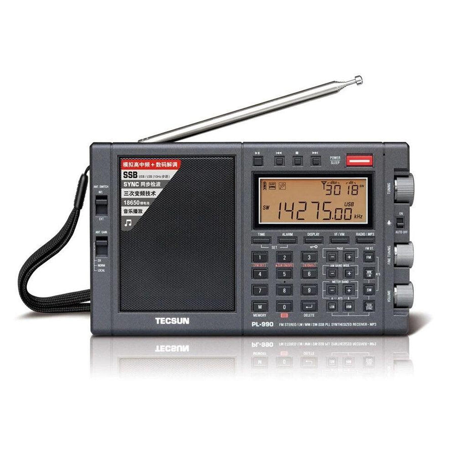 TECSUN PL-990 FM LW MW SW SSB Radio DSP Digital Stereo Computer Speaker Misic Player - Trendha