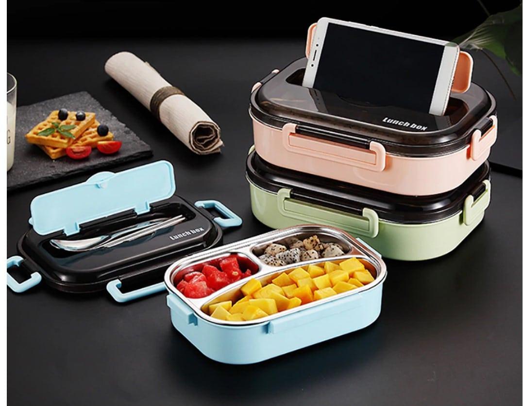 304 Stainless Steel Colorful Design Lunch Box - Trendha