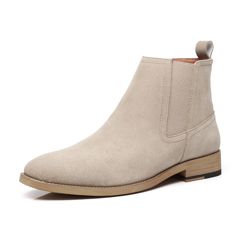 Men's leather Martin boots men's British casual boots - Trendha