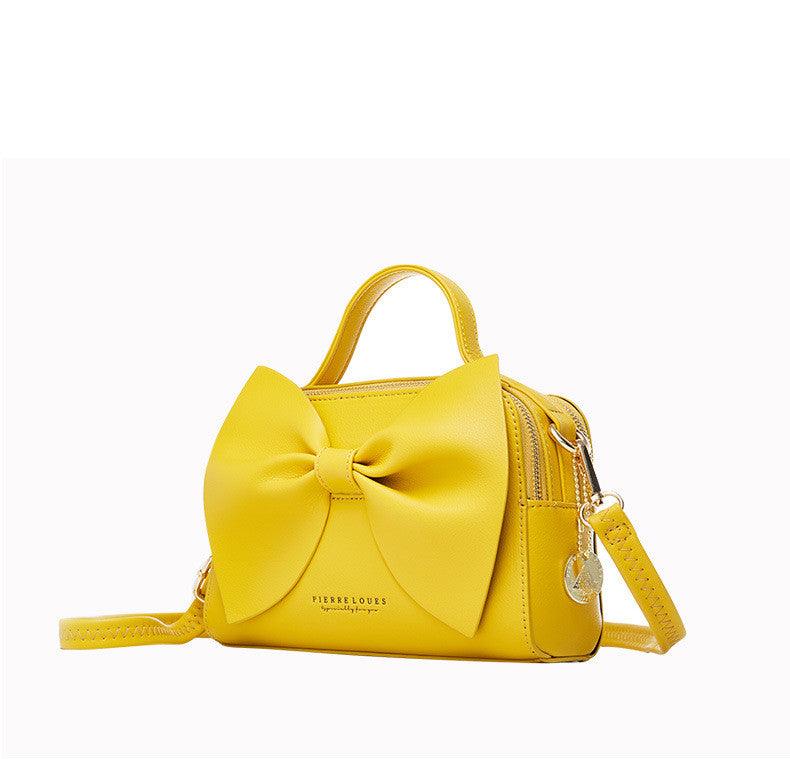 Korean women's bow shoulder bag - Trendha