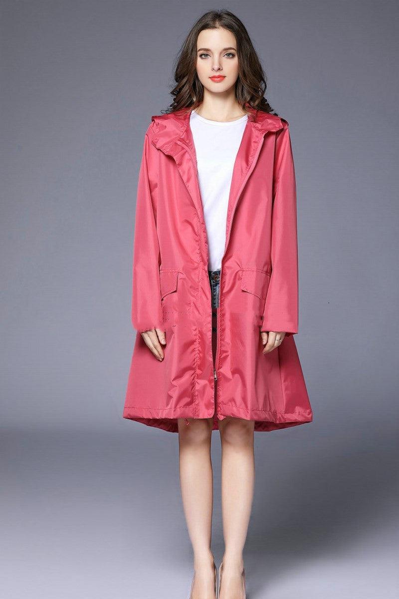 Waterproof and Breathable Hiking One-piece Raincoat - Trendha
