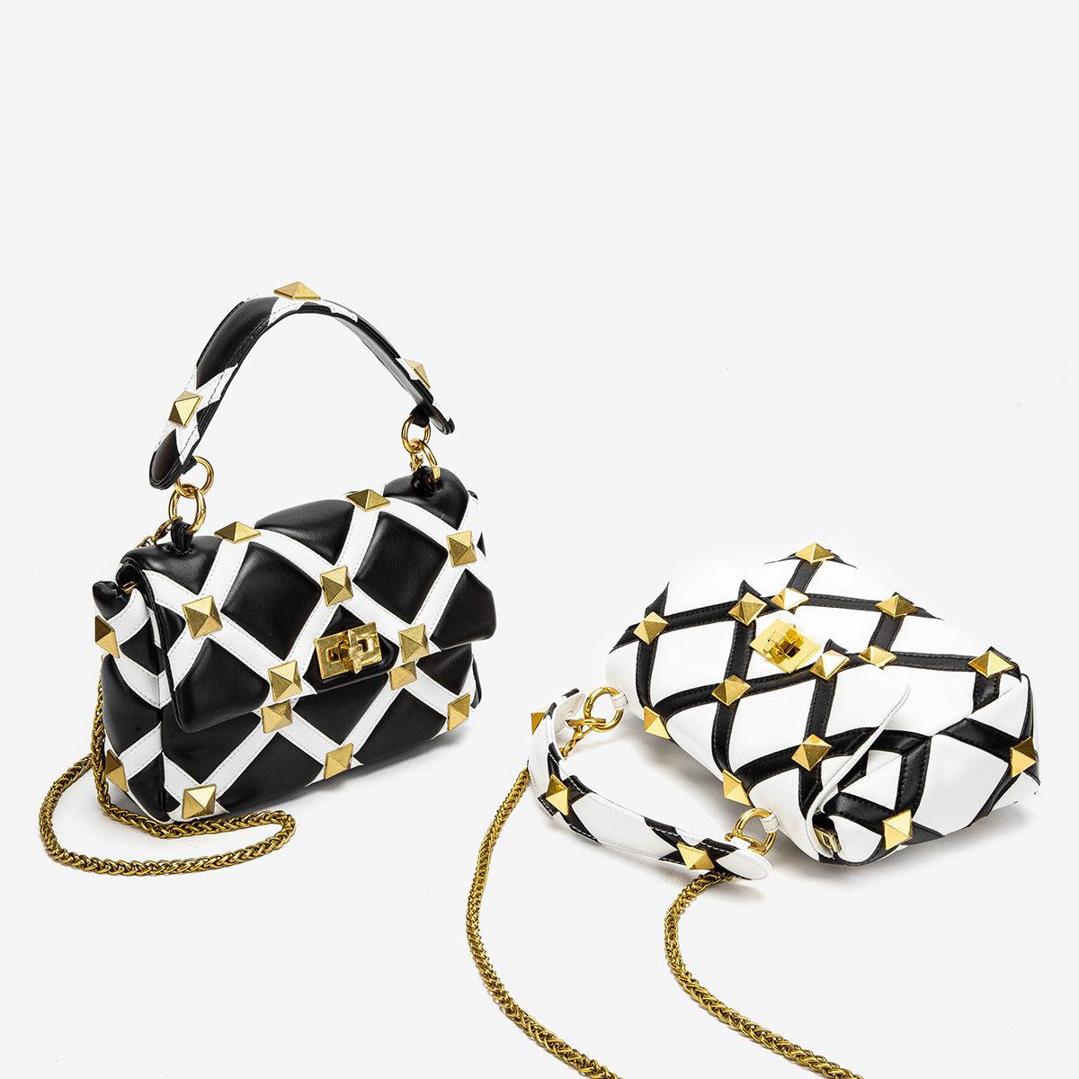 Plaid Single Shoulder Messenger Handbag - Trendha