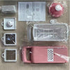 Color: Pink with white