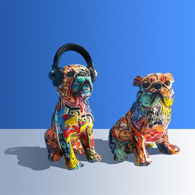 Water Transfer Printing Bulldog Creative Resin Crafts - Trendha