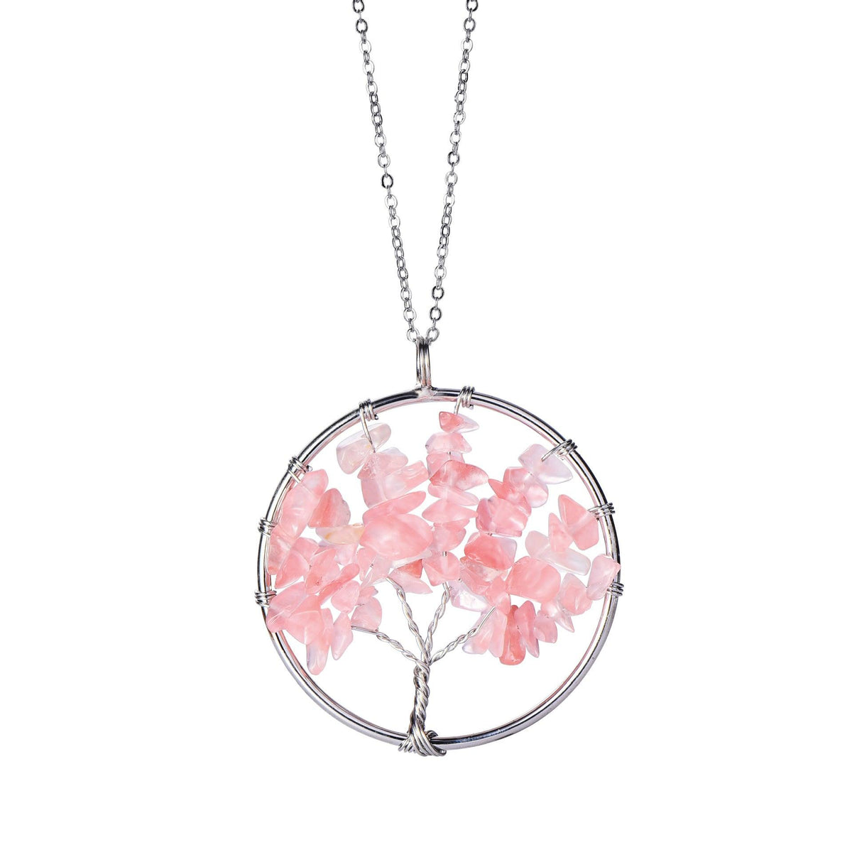 Hand Winding Tree Of Life Pendant Lucky Tree Jewelry - Trendha