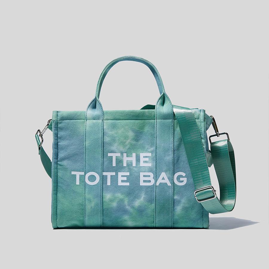 Dyeing Watercolor Women Handbag Canvas Europe And America Single Shoulder - Trendha