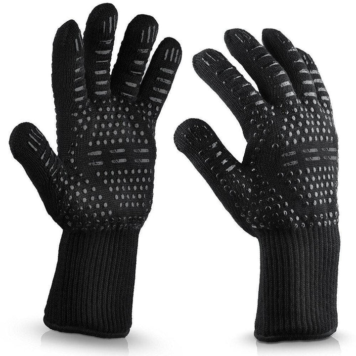 BBQ Flame Retardant Anti-slip Insulation Waterproof Oil And Cold Protection Heat Preservation Cooking Gloves - Trendha