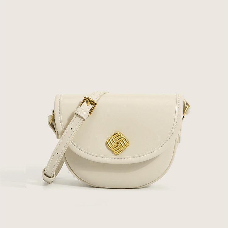 Round Bag Women's Single Shoulder Design Mini Saddle Bag Women's Bag - Trendha