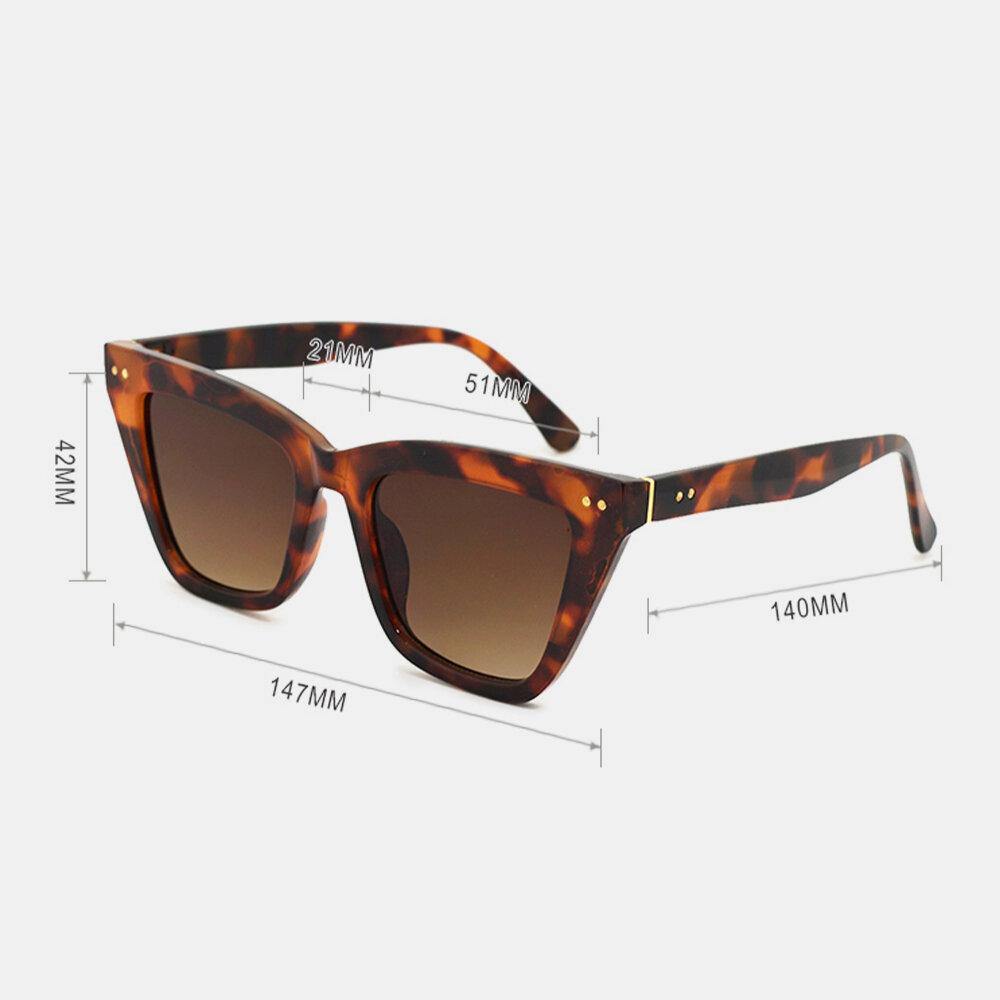 Unisex Square Full Frame Fashion Casual UV Protection Sunglasses - Trendha